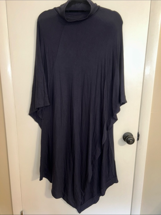 Lou & Grey Sweaters - Lou & Grey Navy Cowl Neck Poncho Pullover